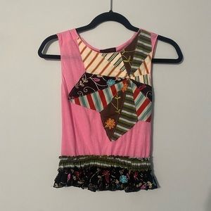 custo rare 90s patchwork tank